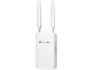 TP-Link ER703WP-4G-Outdoor AX3000 WiFi 6 Router, Indoor/Outdoor Gateway, Wifi Booster with SIM Slot, Omada Mesh 4G+ Cat6 WiFi Router, 3 Gigabit Ethernet Ports, Centralized Management, Weatherproof
