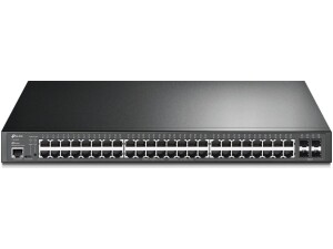 TP-Link JetStream 52-Port Gigabit L2+ PoE+ Managed Rackmount Switch with 4x SFP Slots, Black