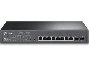 TP-Link SG2210MP 10 Port Gigabit PoE Smart Switch, 8x Gigabit PoE ports, 802.3af-at 30W, 150W Total Budget, Network Switch, Metal Case, Ethernet Switch, Centralized Cloud Management