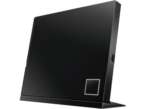 ASUS SBW-06D2X-U external 6X Blu-ray writer, Stand Design, Mac Compatible, M-DISC support, Disc Encryption, Unlimited Webstorage(12 months), NERO Backitup, E-Media