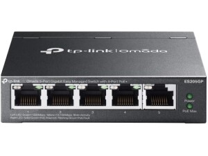 Omada 5-Port Gigabit Managed Network Switch, 4-Port PoE+, Cloud-Based SDN Controller, Remote Management
