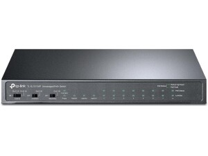 TP-Link TL-SL1311MP Desktop Switch, 8-Port Fast Ethernet with PoE+, 2-Port Gigabit Ethernet, 1-Port Gigabit SFP