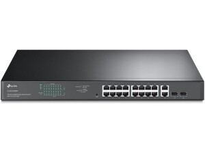TP-Link TL-SG1218MPE 18 Port Gigabit Easy Smart PoE+ Switch, 16x PoE+ Ports (Up to 250W), 2x SFP Combo Slots, VLAN, QoS, Plug and Play