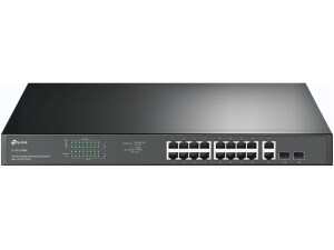 TP-Link TL-SG1218MP 18 Port Gigabit PoE Switch, 16x Gigabit PoE+ Ports, 802.3af/at 30W, 250W Total Budget, Network Switch, Metal Case, Ethernet Switch, Plug and Play