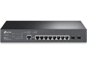 TP-Link SG3210 Gigabit L2+ Managed Switch, 8x Gigabit RJ45 Ports Network Switch, 2x SFP Slots, Fanless Ethernet Switch, Static Routing, Omada SDN, Cloud and Standalone Management, Ethernet Splitter