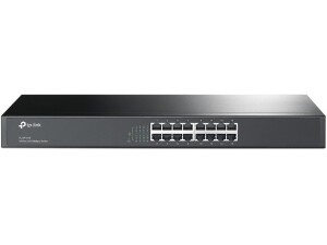 TP-Link TL-SF1016 16-Port 10/100Mbps Ethernet Switch, 19-inch Rack-Mount, Steel Case
