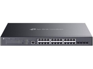 TP-Link Omada SG3428XMPP Network Switch, 24 Gigabit PoE Ports, 500W Budget, Cloud Management