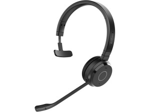 Jabra Evolve 65 TE (3rd Edition 2025) Wireless Bluetooth Mono Headset with Mic, Connect to Two Devices, 16h Battery, Noise-Cancelling Microphone, USB-A Adapter, MS Teams Certified, Black