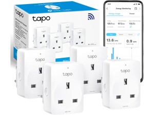 Tapo P110 (4-Pack) Smart Plug, WiFi Plug, Energy Monitoring, Electricity Usage Monitor, App Remote Control, Alexa,Voice Control with Alexa and Google, Away Mode, Scheduling and Timer, Device Sharing