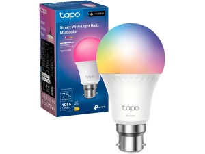 Tapo L535B Smart Bulb, B22 Colour Changing Light Bulb, Alexa Light Bulbs, LED Light Bulb,Energy Monitoring, 8.6W Smart Light Bulb, Dimmable, Voice Control with Apple HomeKit, Alexa and Google