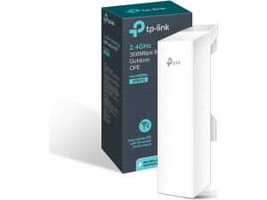 TP-LINK CPE210 WLAN access point, 2.4GHz 300Mbps 9dBi Outdoor CPE, 9dBi 2x2 dual-polarized directional MIMO antenna, 5km long range wireless transmission, Centralized Management System