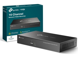 VIGI NVR1016H Channel Network Video Recorder for CCTV Camera Systems, Remote Monitoring CCTV Recorder, 24/7 Continuous Recording, up to 10TB HDD, 16-Channel Real-Time Live View and Quick Lookup