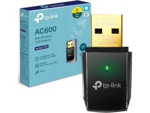TP-Link Archer T2U USB WiFi Adapter for PC, Dual Band AC600 USB WiFi Dongle for PC, Windows, Mac OS X, Mini design, HD Video/Gaming/Streaming, Mini Design, Compact and Portable, Easy Setup