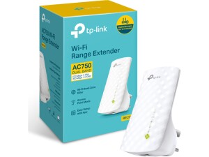 TP-Link RE200 AC750 Universal Dual Band Range Extender, Broadband/Wi-Fi Extender, Wi-Fi Booster/Hotspot with Ethernet Port, Plug and Play, Smart Signal Indicator, UK Plug