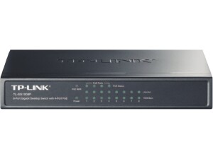 TP-LINK TL-SG1008P 8-Port Gigabit Desktop Switch with 4-Port PoE - (Enterprise Computing > Switches and Hubs)
