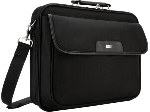 Targus Laptop Bag, Fits up to 16-Inch Laptop, with Padded Compartment and Detachable Shoulder Strap, Clamshell Laptop Case Design, (CN01) - Black
