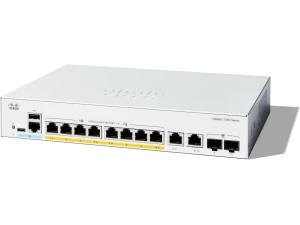Cisco Catalyst 1300-8P-E-2G Managed Switch, 8 Port GE, PoE, Ext PS, 2x1GE Combo, Limited Lifetime Protection (C1300-8P-E-2G)