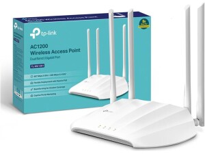 TP-Link TL-WA1201 AC1200Mbps Dual-Band Access Point, Supports Passive PoE, Gigabit Port for Wired Devices, Supports Access Point, Range Extender, Multi-SSID, and Client modes, Boosted Coverage