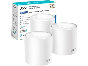 TP-Link Deco X50(3-pack) AX3000Mbps Mesh WiFi 6 System, AI-Driven, Coverage up to 6500ft, Seamless Roaming WiFi Mesh System, Gaming and 4K, Easy Setup, Alexa and Google Home, TP-Link HomeShield