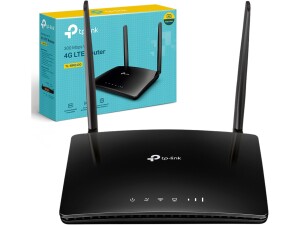 TP-Link TL-MR6400 4G LTE WiFi Router, SIM Card Slot, 4G Router, 4 LAN Ports, Up to 32 Devices, 2 Antennas, Plug&Play, Parental Controls, Home/Remote, QoS Priority, WAN Connection Backup