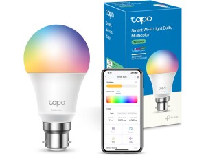 Tapo L530B Smart Bulb, B22 Multicolor Alex Light Bulb, 8.7W (60W), Dimmable, Schedule and Timer, Away Mode, Energy Saving, Voice Control Alexa and Google, App Remote Control