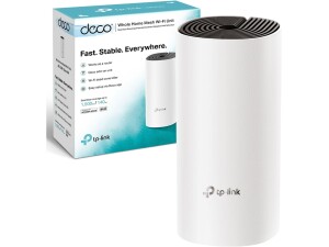 TP-Link Deco M4 Router WiFi AC1200Mbps WiFi Router WiFi Extender Booster, Add on Single Unit for All Deco Mesh WiFi System, Gigabit Ethernet Ports, Easy Setup, Internet Booster Routers, WiFi Booster