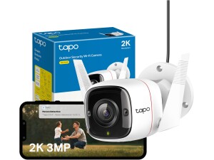 Tapo C310 2K 3MP Wired Security Camera Outdoor, Motion Detection, IP66, Built-in Siren, 2-Way Audio, Night Vision, Cloud and Local Storage, Works With Alexa and Google, No Monthly Fee