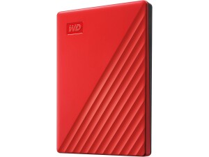 WD 2TB My Passport Portable HDD USB 3.0, with software for device management, backup and password protection, Works with PC, Xbox and Playstation, Red