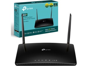TP-Link Archer MR600 AC1200Mbps 4G+ Cat6 Wireless Dual Band 4G Router With Sim Slot, SIM Slot Unlocked, MU-MIMO technology, WiFi Router Mode, No Configuration required,Guest Network and Parental Control