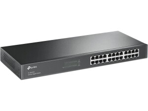 TP-Link 24-Port Unmanaged Gigabit Ethernet Switch, Steel Case Ethernet Splitter, Desktop and Rackmount, Plug-in-play,Energy-Saving (TL-SG1024)