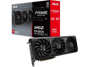 ASUS PRIME RX9060 XT OC, PCIe5, 16GB DDR6, HDMI, 2 DP, 3330MHz Clock, Overclocked, Compact SFF-Ready