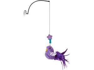 KONG - Connects Window Teaser - Colorful Bird for Enticing Cat Play (Assorted Colours)