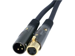 Monoprice 104752 XLR to XLR Cable [Microphone & Interconnect] - 3.05M (10ft) M/F, Gold Plated Connector, 16AWG - Premier Series