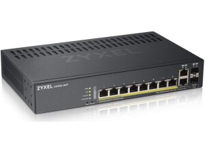 Zyxel 8 Port PoE Switch | Smart Managed | Gigabit Network Ethernet Switch | 8x GbE PoE+ with 130W Budget + 2x SFP GbE Combo | Desktop or Wall Mount | Fanless | Hybrid Mode Nebula Cloud | GS1920-8HPv2