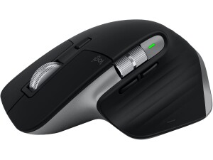 Logitech MX Master 3S for Mac - Wireless Bluetooth Mouse with Ultra Scrolling, Ergo, 8K DPI, Quiet Clicks, Track on Glass, Customisation, USB-C, Apple, iPad - Space Grey