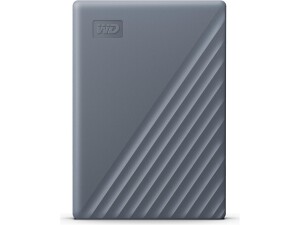 WD 4TB My Passport Works with USB-C, portable external hard drive, USB 3.2 Gen 1, software for device management, backup, password protection, Works with PC, Mac, Chromebook, Gaming Consoles, Grey