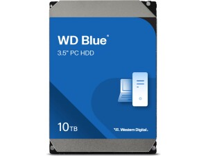 WD Blue 10TB Desktop 3.5" Internal Hard Drive, 7200 RPM, SATA 6Gb/s, 512MB Cache