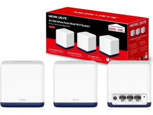MERCUSYS Halo H50G(3-pack) AC1900 WiFi Extender Booster, Dual Band
