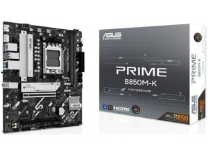 ASUS Prime B850M-K AMD Micro-ATX Motherboard, 8+2+1 Phase Power, DDR5, PCIe