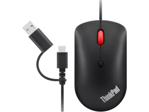 Lenovo 4Y51D20850 mouse Office Ambidextrous USB Type-C Optical 2400 DPI