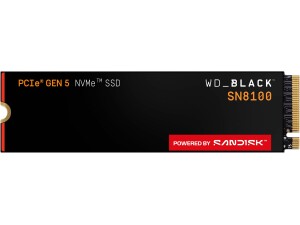 WD_BLACK SN8100 PCIe Gen 5 NVMe SSD 2TB (Up to 14,900MB/s read, 11,000MB/s write speeds, Next Gen TLC 3D CBA NAND, Up to 1,200TBW, Best for AI Applications, Gaming, Video Editing)