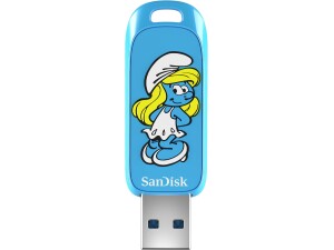 SanDisk 256GB Smurfs USB Flash Drive, Smurfette Edition - Up to 130MB/s, USB Type-A, for Gaming Consoles and Computers - SDCZIS-256G-G46