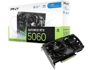 PNY GeForce RTX™ 5060 8GB OC Dual Fan Graphics Card DLSS 4