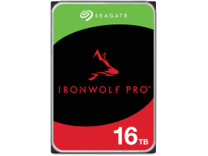 Seagate IronWolf Pro, 16 TB, Enterprise NAS Internal HDD –CMR 3.5 Inch, SATA 6 Gb/s, 7,200 RPM, 256 MB Cache for RAID Network Attached Storage, 3 year Rescue Services (ST16000NT001)