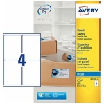 Avery Self Adhesive Parcel Shipping Labels, 4 Labels Per A4 sheet (J8169)
