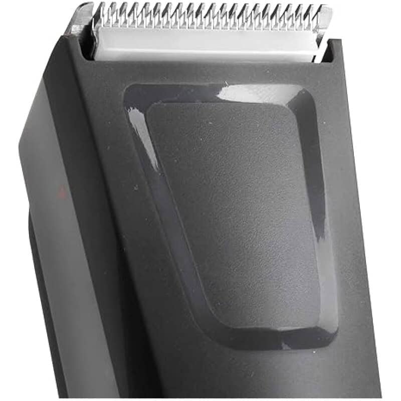 Clean professional electric hair clipper with adjustable blades for grooming.