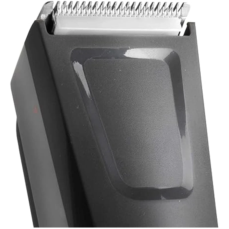 Clean professional electric hair clipper with adjustable blades for grooming.