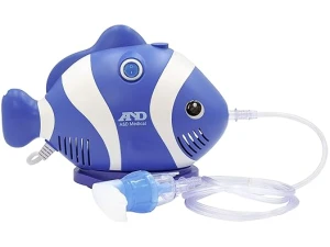 A&D Medical Nebuliser Machine for Children Compressor Nebulizer Compact Inhaler UN-019 with Portable Design and Carry Case
