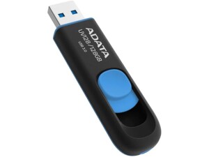 ADATA UV128 64GB USB3.1 Flash Drive, black/blue
