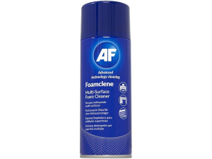 AF Foamclene - Anti-Static Foaming Cleaner Spray for Surfaces, Desks, White Boards, Carpet, Upholstery, Cars, Rubber etc.- Aerosol 300ml FCL300